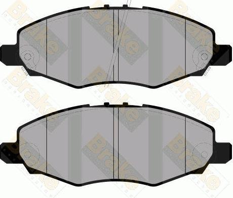 Brake Engineering PA1820 - Kit de plaquettes de frein, frein à disque cwaw.fr