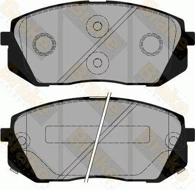 Brake Engineering PA1873 - Kit de plaquettes de frein, frein à disque cwaw.fr