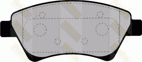 Brake Engineering PA1392 - Kit de plaquettes de frein, frein à disque cwaw.fr