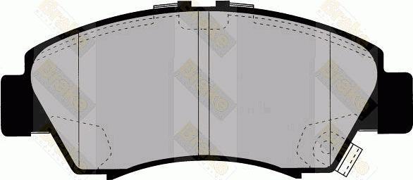 Brake Engineering PA1345 - Kit de plaquettes de frein, frein à disque cwaw.fr