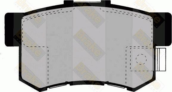 Brake Engineering PA1347 - Kit de plaquettes de frein, frein à disque cwaw.fr