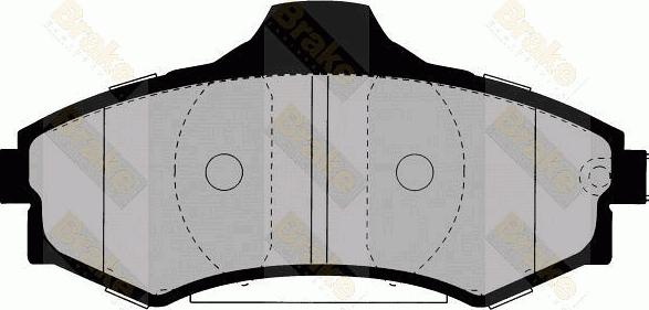 Brake Engineering PA1354 - Kit de plaquettes de frein, frein à disque cwaw.fr