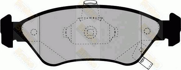 Brake Engineering PA1351 - Kit de plaquettes de frein, frein à disque cwaw.fr