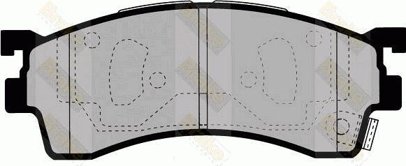 Brake Engineering PA1365 - Kit de plaquettes de frein, frein à disque cwaw.fr