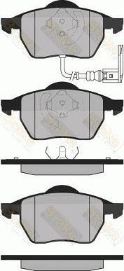 Brake Engineering PA1305 - Kit de plaquettes de frein, frein à disque cwaw.fr