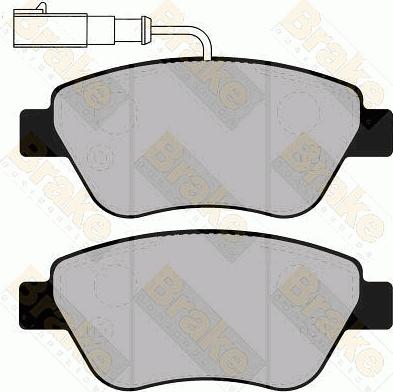 Brake Engineering PA1306 - Kit de plaquettes de frein, frein à disque cwaw.fr