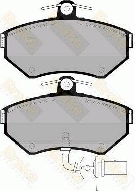 Brake Engineering PA1300 - Kit de plaquettes de frein, frein à disque cwaw.fr