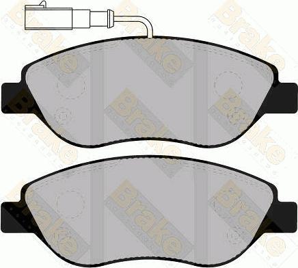 Brake Engineering PA1308 - Kit de plaquettes de frein, frein à disque cwaw.fr