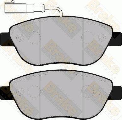 Brake Engineering PA1307 - Kit de plaquettes de frein, frein à disque cwaw.fr