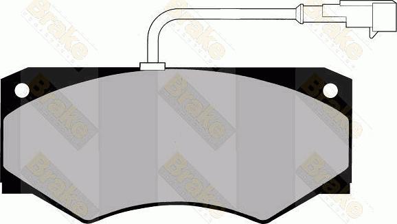 Brake Engineering PA1314 - Kit de plaquettes de frein, frein à disque cwaw.fr