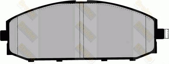 Brake Engineering PA1382 - Kit de plaquettes de frein, frein à disque cwaw.fr