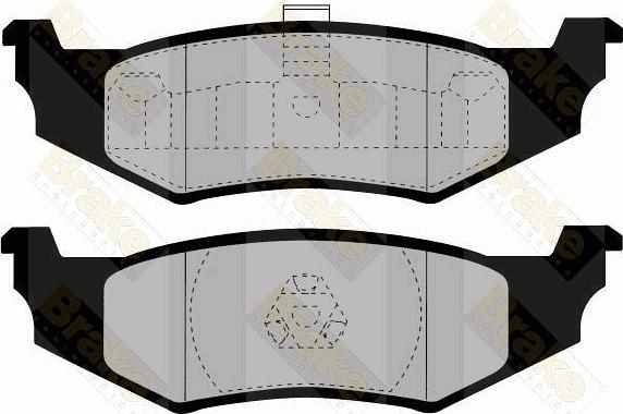 Brake Engineering PA1331 - Kit de plaquettes de frein, frein à disque cwaw.fr