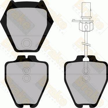 Brake Engineering PA1329 - Kit de plaquettes de frein, frein à disque cwaw.fr