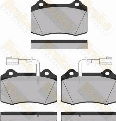 Brake Engineering PA1328 - Kit de plaquettes de frein, frein à disque cwaw.fr