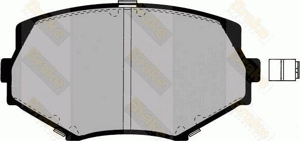 Brake Engineering PA1327 - Kit de plaquettes de frein, frein à disque cwaw.fr