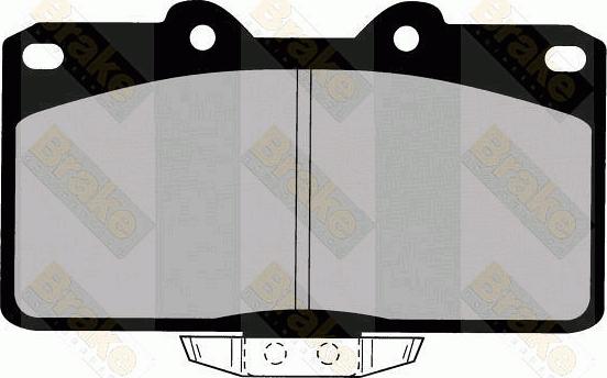 Brake Engineering PA1371 - Kit de plaquettes de frein, frein à disque cwaw.fr