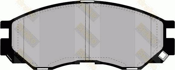 Brake Engineering PA1299 - Kit de plaquettes de frein, frein à disque cwaw.fr