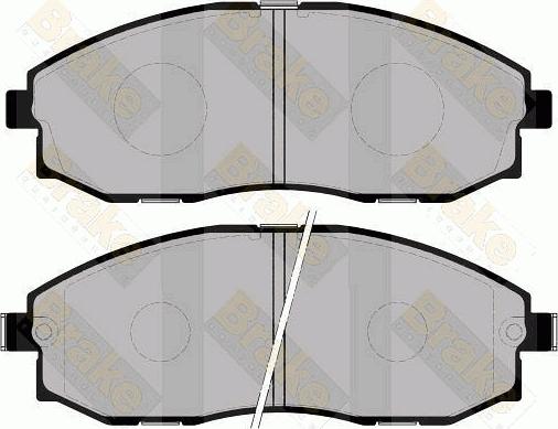 Brake Engineering PA1242 - Kit de plaquettes de frein, frein à disque cwaw.fr