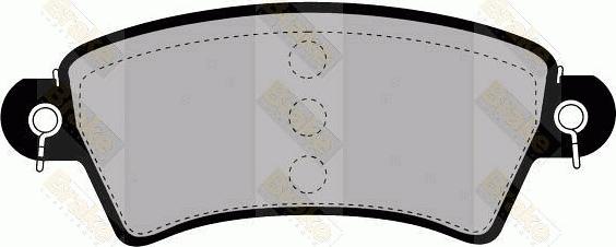 Brake Engineering PA1247 - Kit de plaquettes de frein, frein à disque cwaw.fr