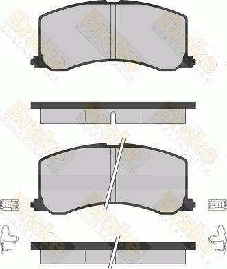 Brake Engineering PA1256 - Kit de plaquettes de frein, frein à disque cwaw.fr