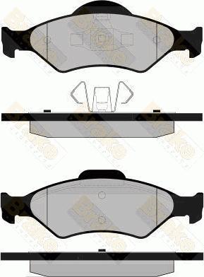 Brake Engineering PA1268 - Kit de plaquettes de frein, frein à disque cwaw.fr