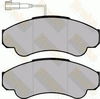 Brake Engineering PA1284 - Kit de plaquettes de frein, frein à disque cwaw.fr