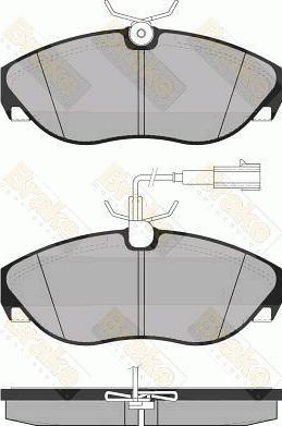 Brake Engineering PA1287 - Kit de plaquettes de frein, frein à disque cwaw.fr