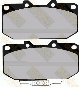 Brake Engineering PA1230 - Kit de plaquettes de frein, frein à disque cwaw.fr