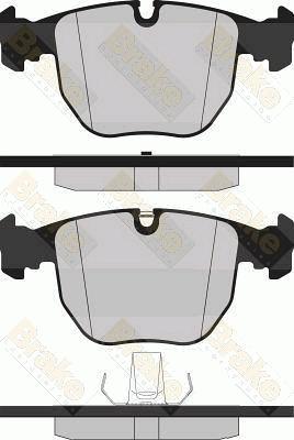 Brake Engineering PA1237 - Kit de plaquettes de frein, frein à disque cwaw.fr