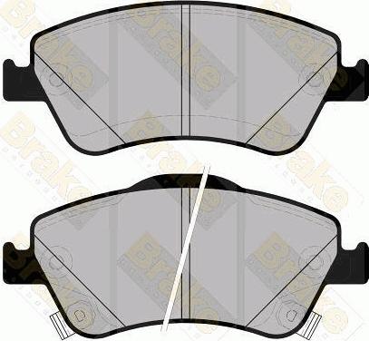 Brake Engineering PA1795 - Kit de plaquettes de frein, frein à disque cwaw.fr