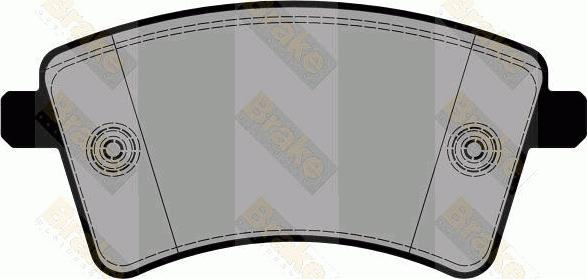 Brake Engineering PA1797 - Kit de plaquettes de frein, frein à disque cwaw.fr