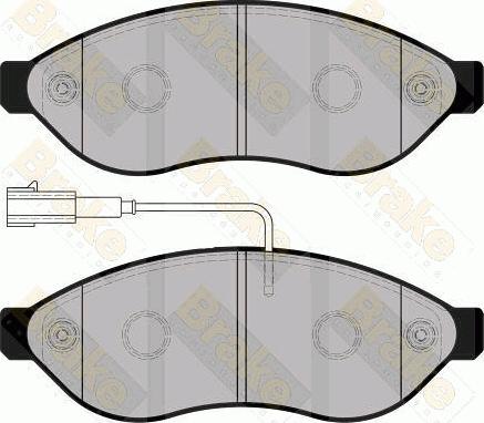 Brake Engineering PA1754 - Kit de plaquettes de frein, frein à disque cwaw.fr