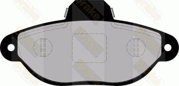 Brake Engineering PA1760 - Kit de plaquettes de frein, frein à disque cwaw.fr