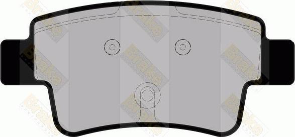 Brake Engineering PA1768 - Kit de plaquettes de frein, frein à disque cwaw.fr