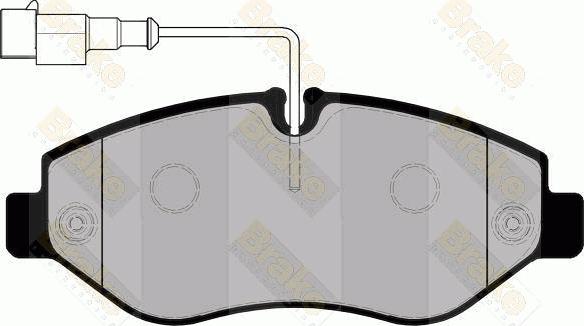 Brake Engineering PA1763 - Kit de plaquettes de frein, frein à disque cwaw.fr