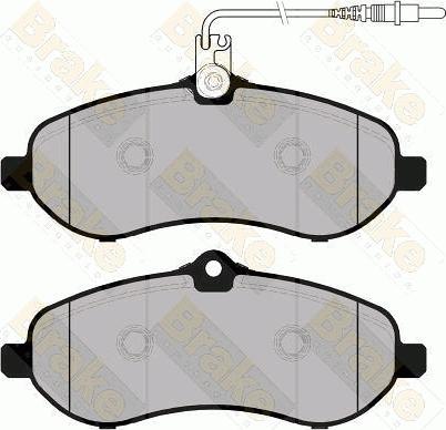 Brake Engineering PA1762 - Kit de plaquettes de frein, frein à disque cwaw.fr