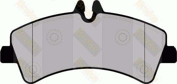 Brake Engineering PA1704 - Kit de plaquettes de frein, frein à disque cwaw.fr