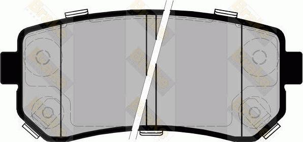 Brake Engineering PA1708 - Kit de plaquettes de frein, frein à disque cwaw.fr