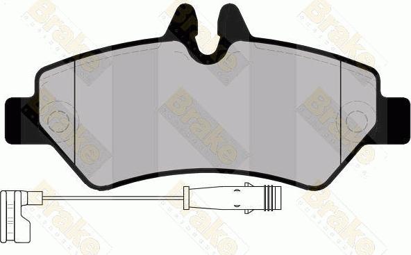 Brake Engineering PA1702 - Kit de plaquettes de frein, frein à disque cwaw.fr