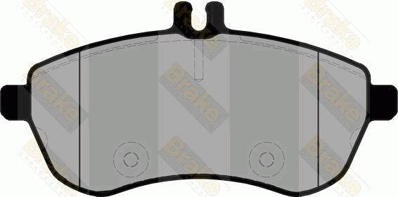 Brake Engineering PA1783 - Kit de plaquettes de frein, frein à disque cwaw.fr