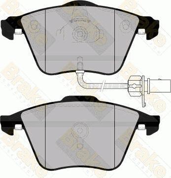 Brake Engineering PA1732 - Kit de plaquettes de frein, frein à disque cwaw.fr