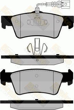 Brake Engineering PA1725 - Kit de plaquettes de frein, frein à disque cwaw.fr