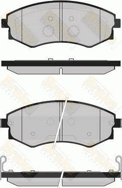 Brake Engineering PA1726 - Kit de plaquettes de frein, frein à disque cwaw.fr