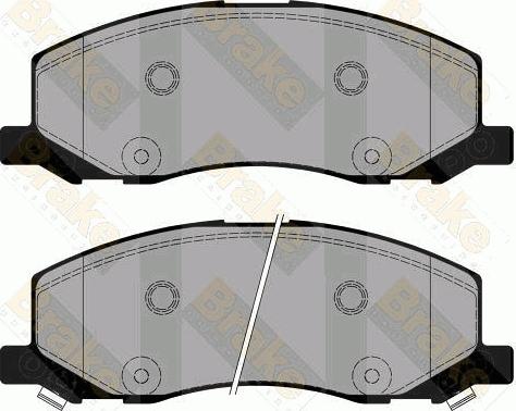 Brake Engineering PA1779 - Kit de plaquettes de frein, frein à disque cwaw.fr