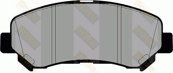 Brake Engineering PA1775 - Kit de plaquettes de frein, frein à disque cwaw.fr