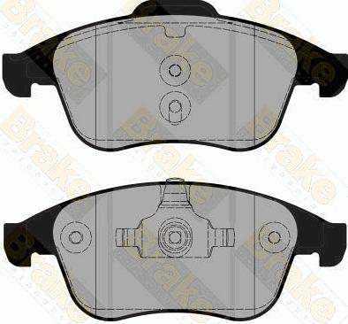 Brake Engineering PA1776 - Kit de plaquettes de frein, frein à disque cwaw.fr