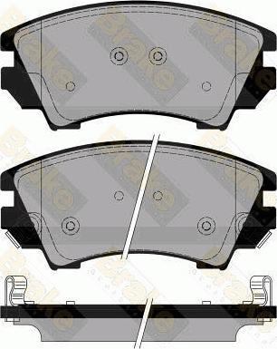 Brake Engineering PA1778 - Kit de plaquettes de frein, frein à disque cwaw.fr