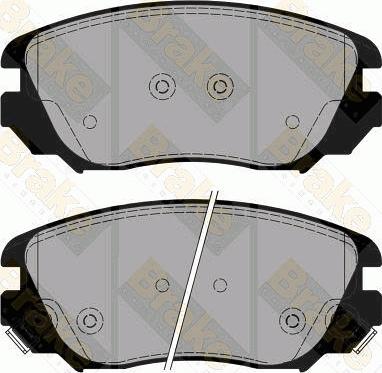 Brake Engineering PA1777 - Kit de plaquettes de frein, frein à disque cwaw.fr