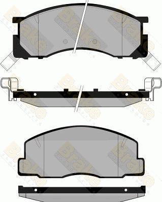 Brake Engineering PA846 - Kit de plaquettes de frein, frein à disque cwaw.fr