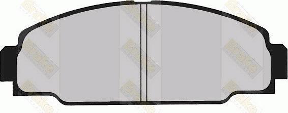 Brake Engineering PA842 - Kit de plaquettes de frein, frein à disque cwaw.fr